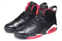 nike air jordan 6 vi femmes retro basketball chaussures black leather